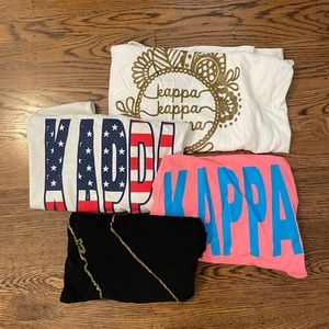 Bundle of 4 Kappa Kappa Gamma KKG Tanks